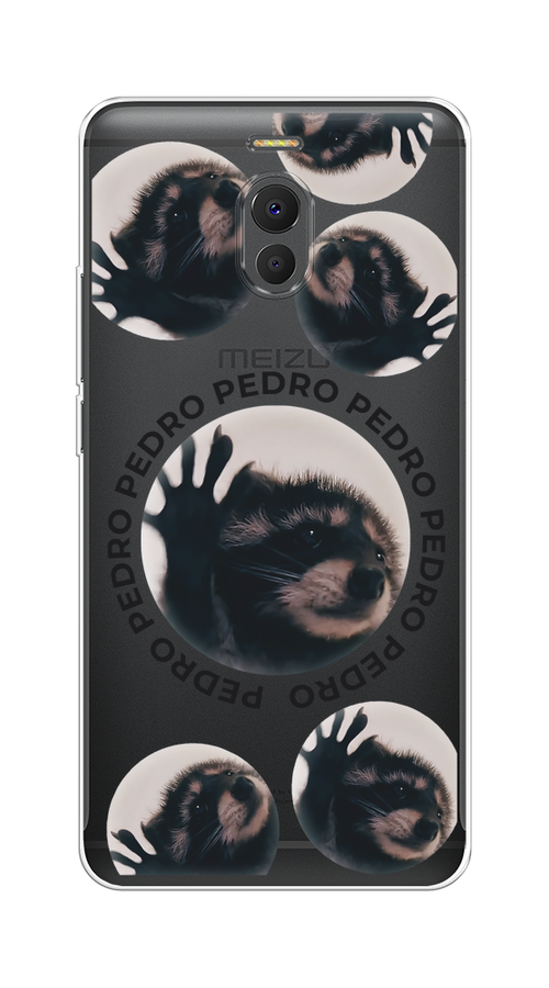 

Чехол на Meizu M6 Note "Pedro енот", Черный;бежевый;прозрачный, 72150-1