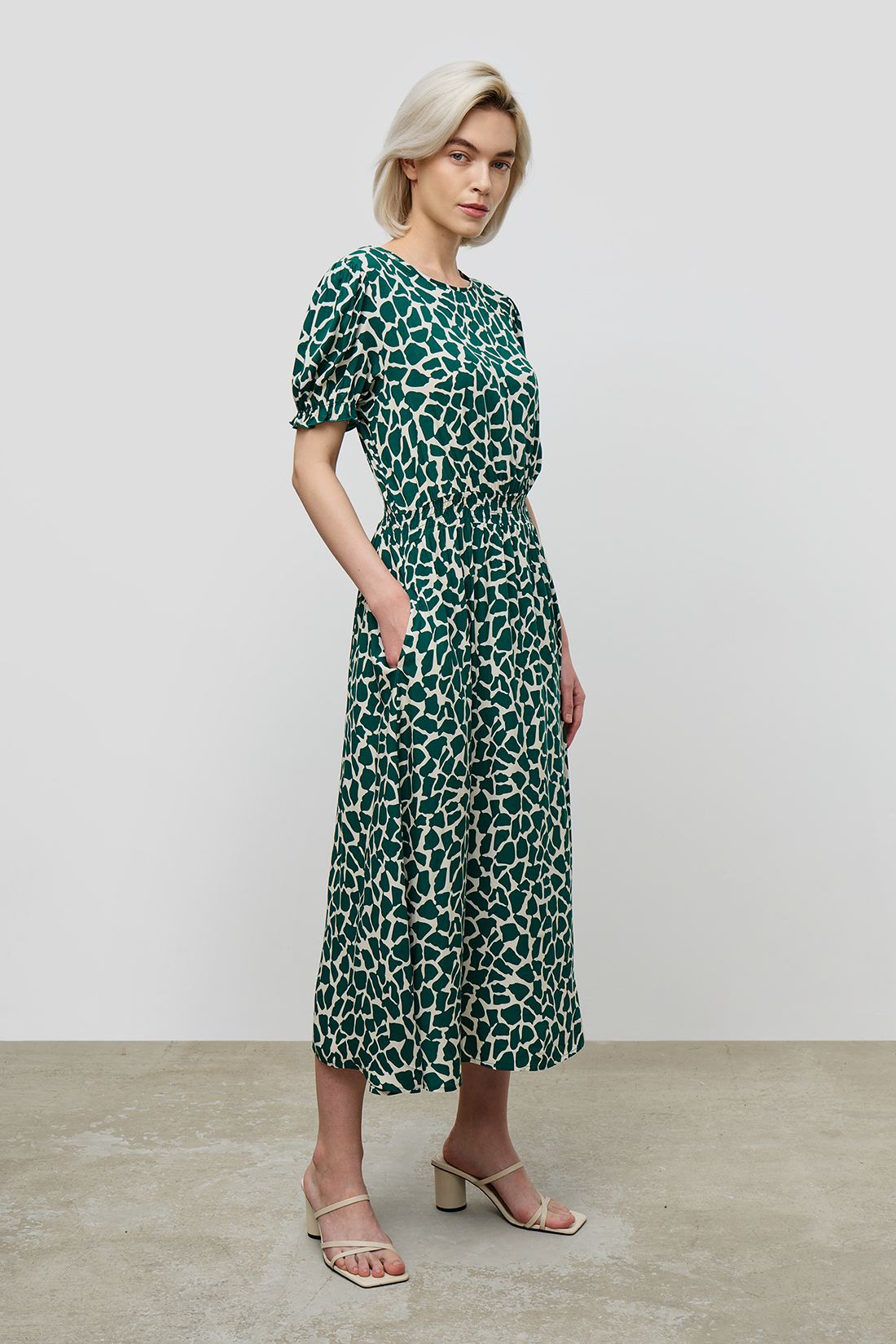 Платье женское Baon B4523065 зеленое M