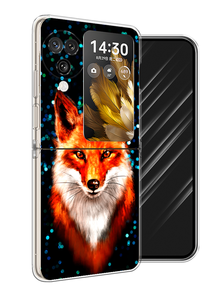 

Чехол Awog на Oppo Find N3 Flip "Волшебная лиса", Оранжевый;черный;белый, 2517250-1