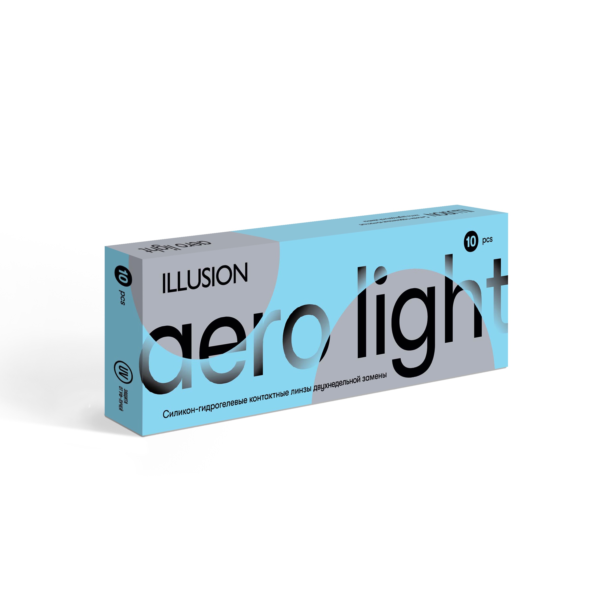 Купить AERO LIGHT 10 линз, Контактные линзы ILLUSION AERO Lights 10 линз -6.50 8.7