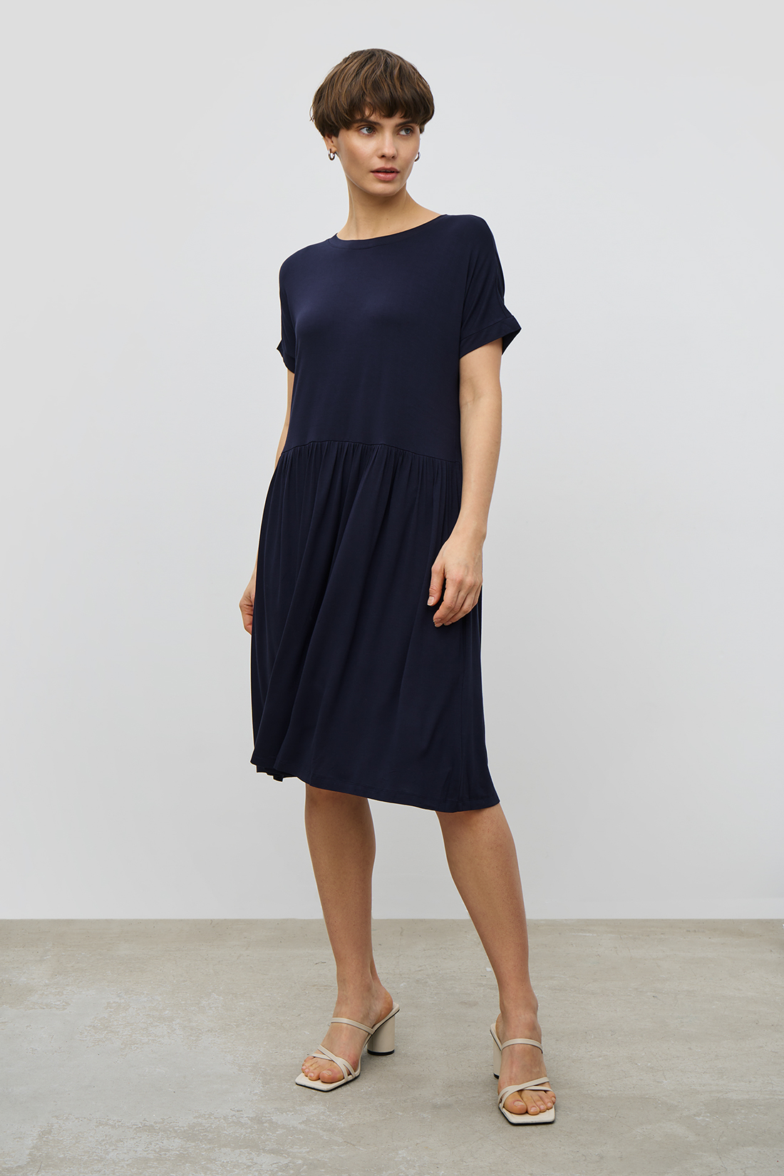 

Платье женское Baon B4523074 синее 2XL, Синий, B4523074