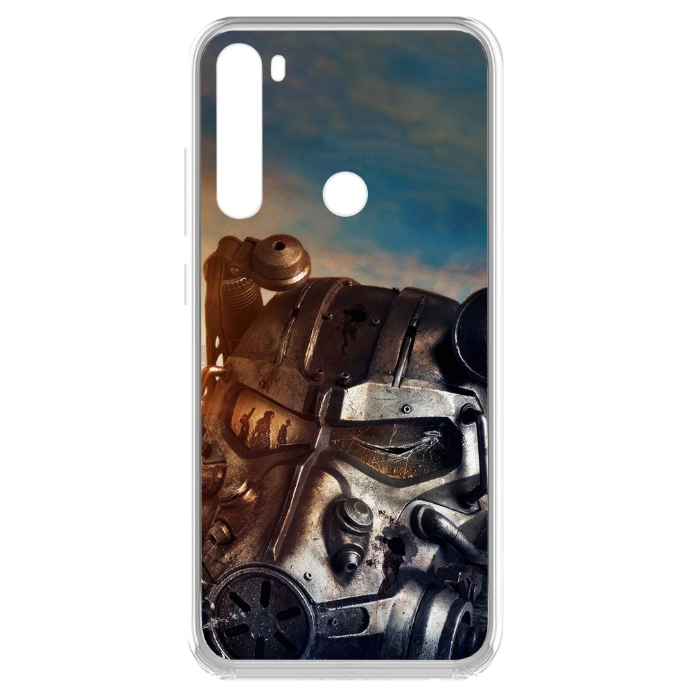 

Чехол-накладка Krutoff Clear Case Фоллаут (Fallout) - Шлем Т-60 для Xiaomi Redmi Note 8