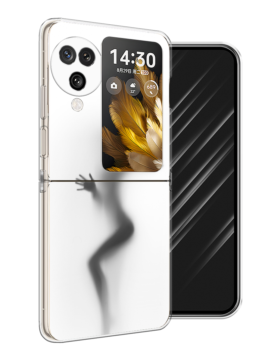 

Чехол Awog на Oppo Find N3 Flip "Девушка в душе", Серый;белый;черный, 2517250-1