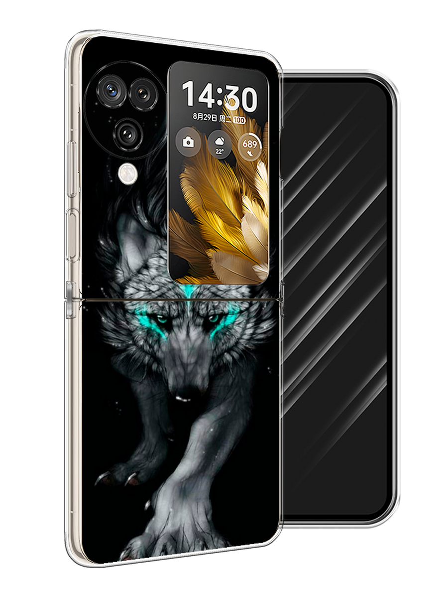 

Чехол Awog на Oppo Find N3 Flip "Волшебный волк", Черный;серый, 2517250-1