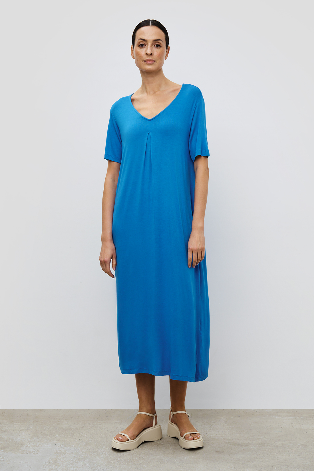 

Платье женское Baon B4523078 синее 2XL, Синий, B4523078