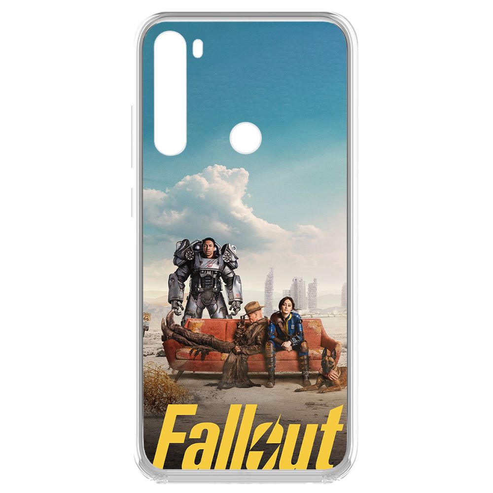 

Чехол-накладка Krutoff Clear Case Фоллаут (Fallout) - Постер для Xiaomi Redmi Note 8, Прозрачный