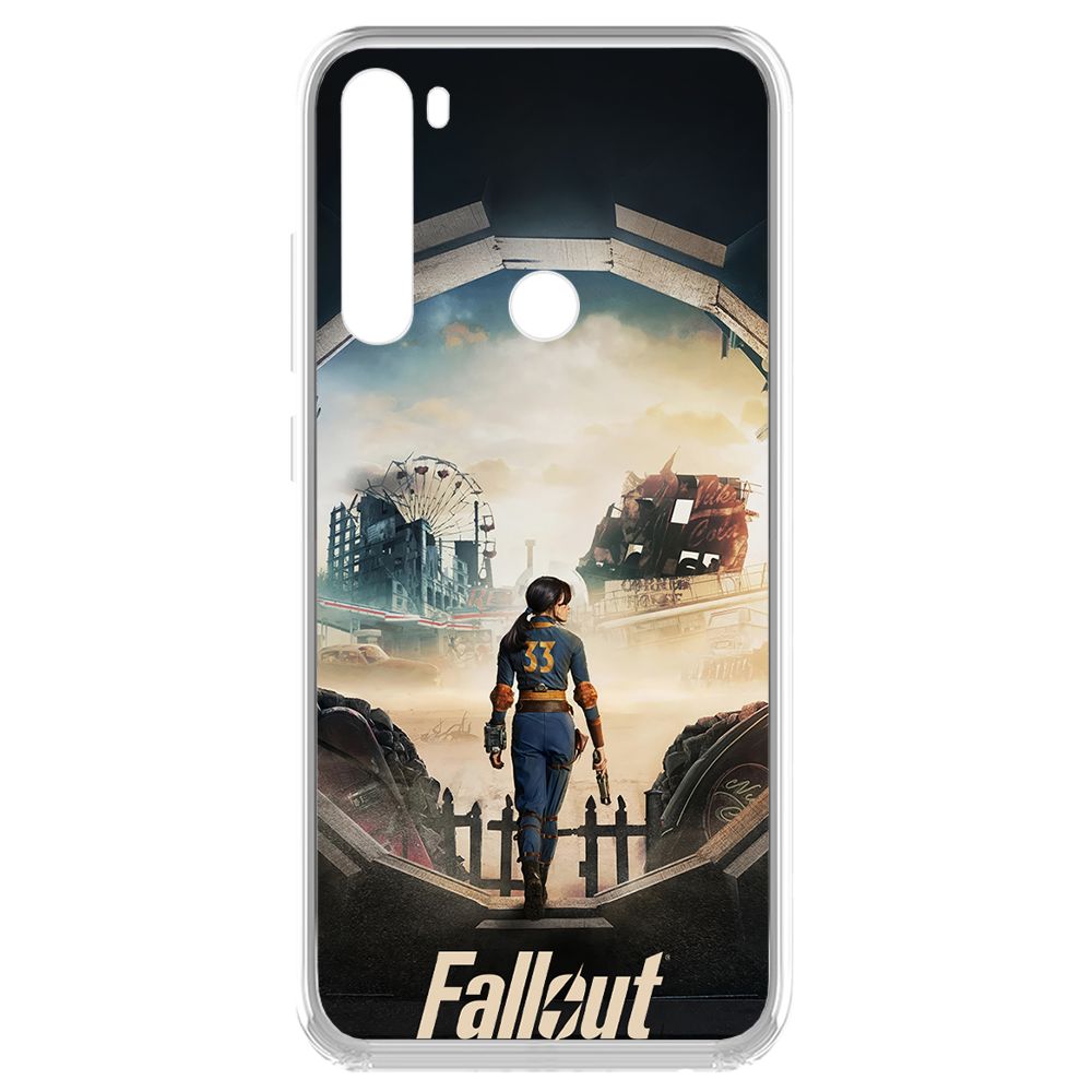 

Чехол-накладка Krutoff Clear Case Фоллаут (Fallout) - Убежище 33 для Xiaomi Redmi Note 8, Прозрачный