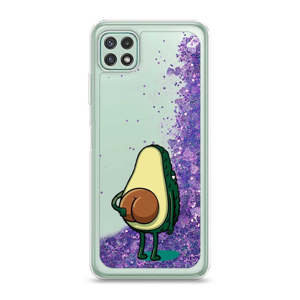 

Жидкий чехол с блестками "Розовая сакура" на Samsung Galaxy A22
