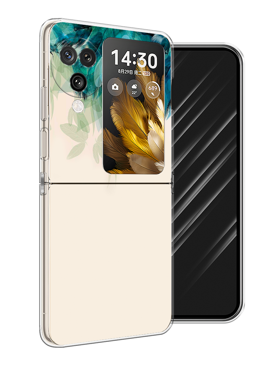 

Чехол Awog на Oppo Find N3 Flip "Перья голубого цвета", Бежевый;синий;бирюзовый, 2517250-1