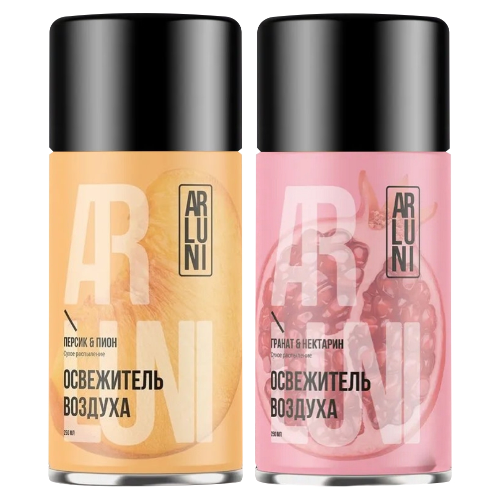 Освежитель Arluni Гранат и нектарин, Персик и пион, 250 мл х 2 шт