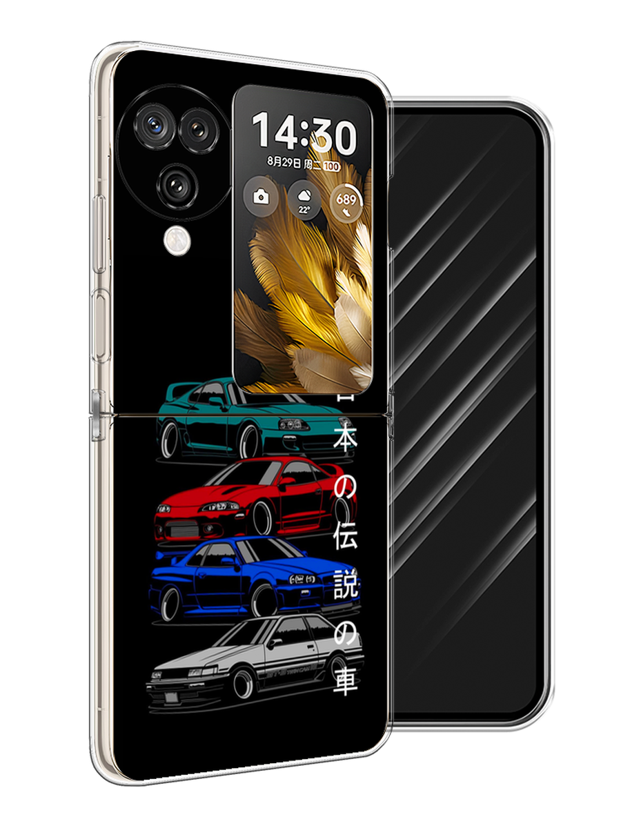 

Чехол Awog на Oppo Find N3 Flip "JDM Legend cars", Зеленый;красный;синий, 2517250-1