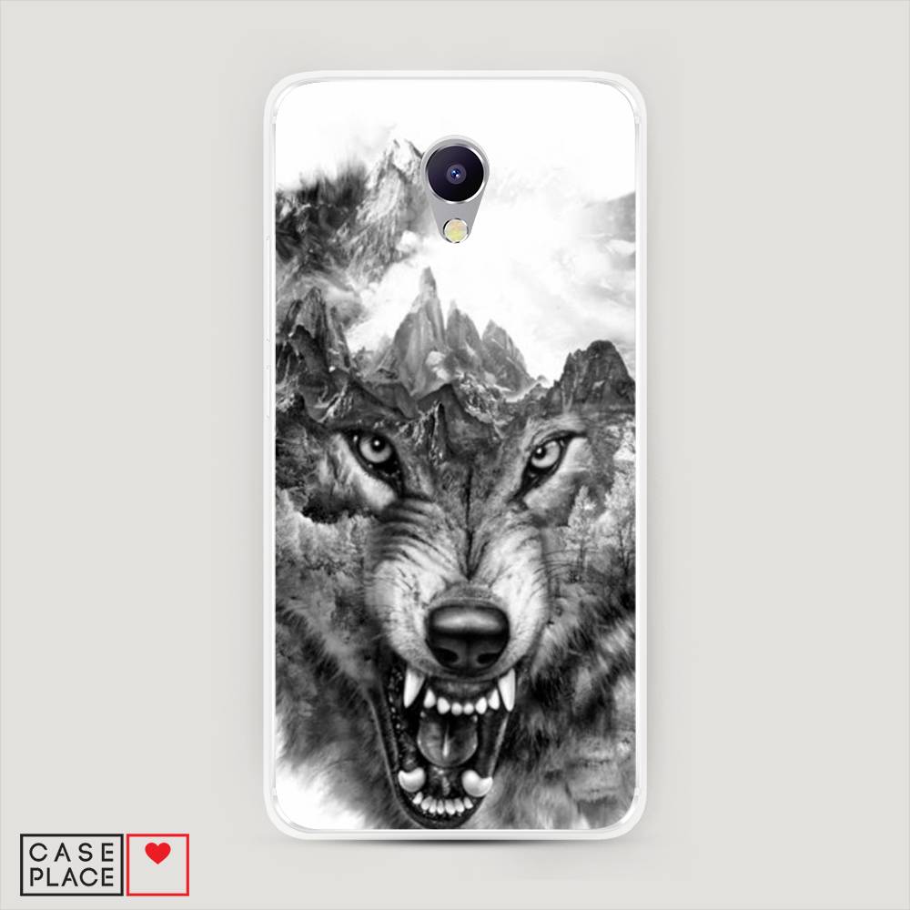 

Чехол Awog "Волк в горах" для Meizu M5 Note, 71650-1