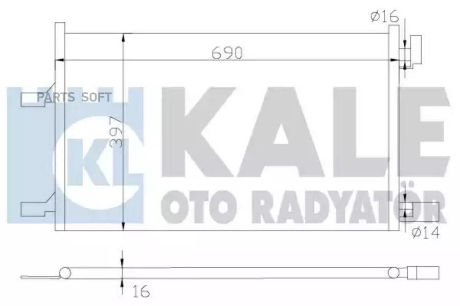 

Радиатор Кондиционера KALE 385300