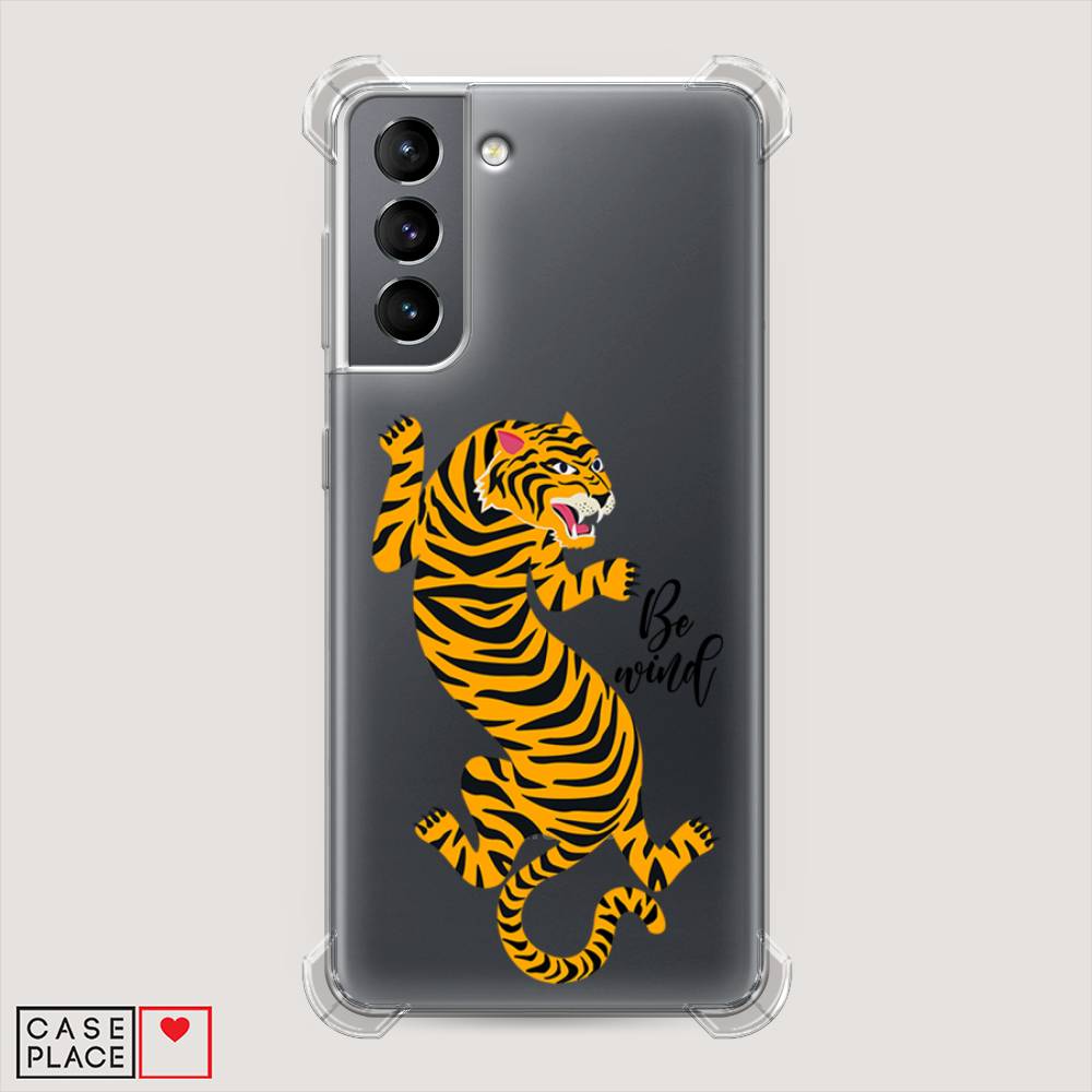 

Чехол Awog на Samsung Galaxy S21 / Самсунг S21 "Tiger be wind", Желтый;черный, 2101851-1