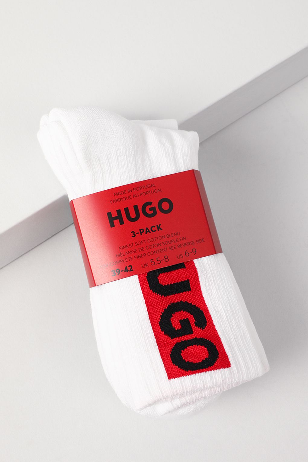 

Комплект носков мужских HUGO BOSS 50501970 белых 43-46, Белый, 50501970