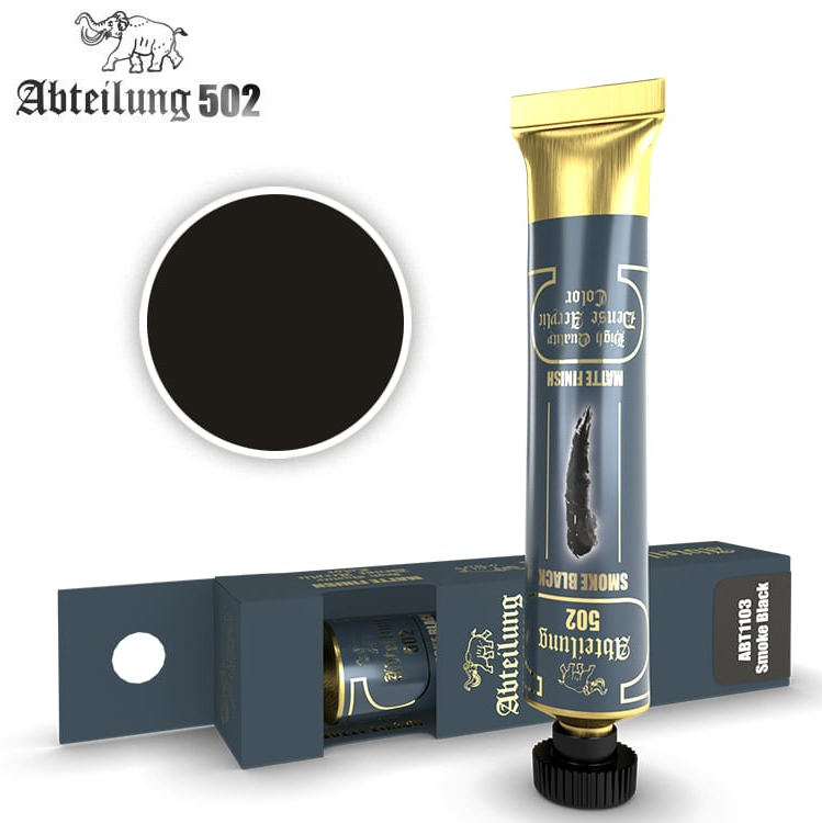 

Акриловая краска Abteilung Чёрный дым ABT1103