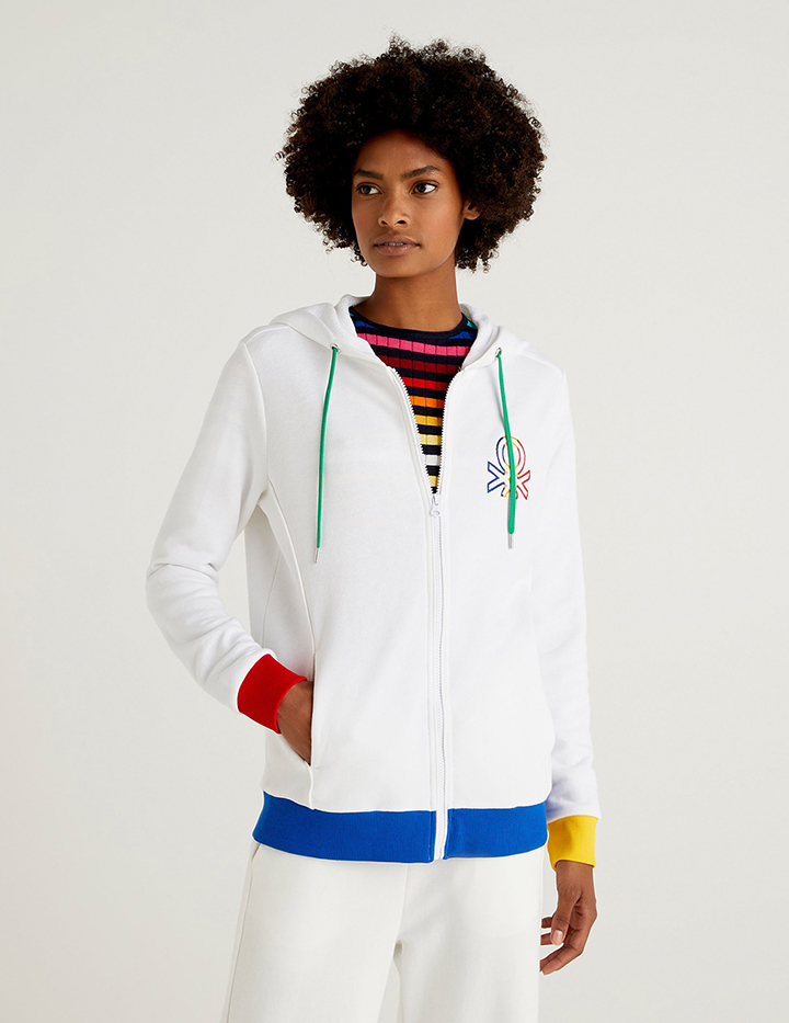 

Толстовка женская United Colors of Benetton 21A_3J68E5236 разноцветная XL, 21A_3J68E5236