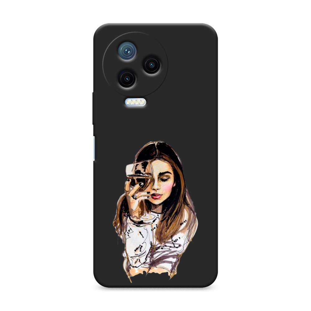

Чехол Awog на Infinix Note 12 Pro 4G "Девушка с бокалом", Бежевый;коричневый;белый, 3102252-1