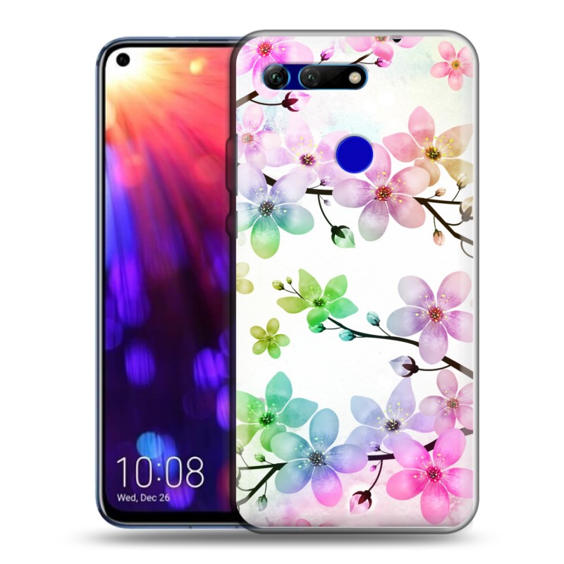 

Дизайнерский силиконовый чехол для Huawei Honor View 20 Органические цветы