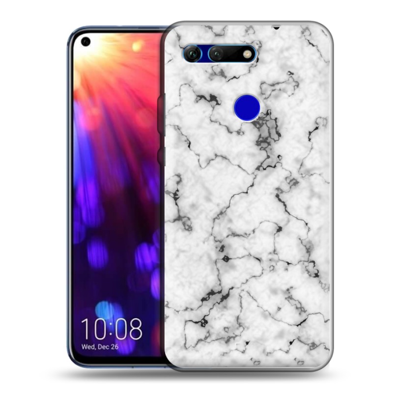 

Дизайнерский силиконовый чехол для Huawei Honor View 20 Мрамор