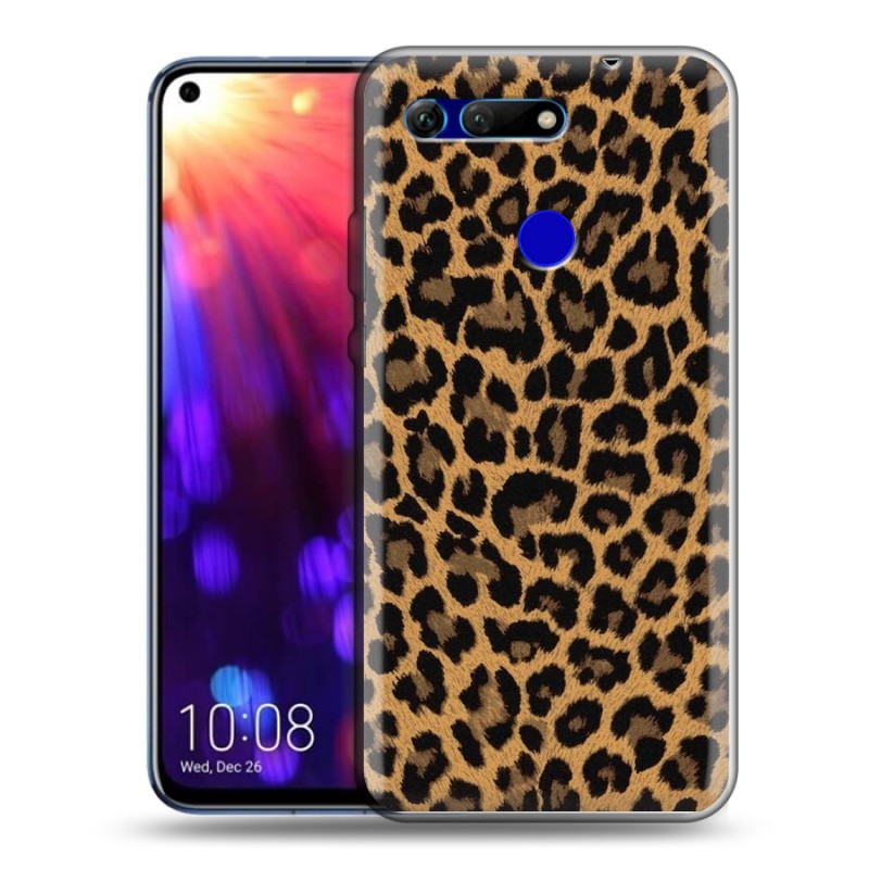 

Дизайнерский силиконовый чехол для Huawei Honor View 20 Леопард узор