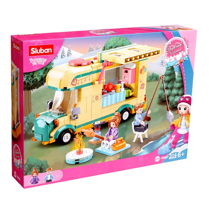 

Конструктор Розовая мечта "Дом на колесах", 314 деталей