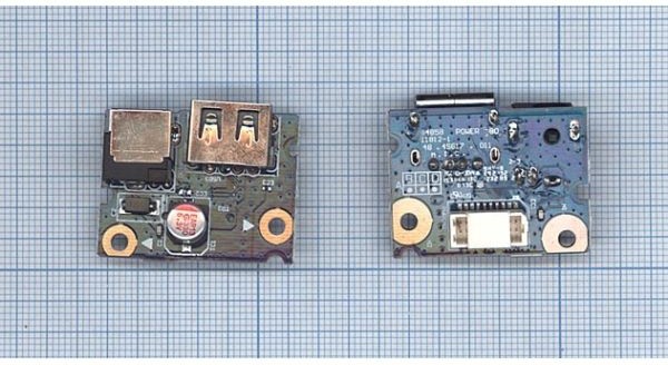 

Разъем для ноутбука Lenovo G580 G480 USB 2.0 и DC Jack в сборе на плате