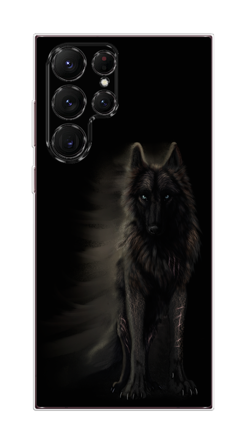 

Чехол Homey на Samsung Galaxy S22 Ultra "Туманный волк", Черный, 2104050-1