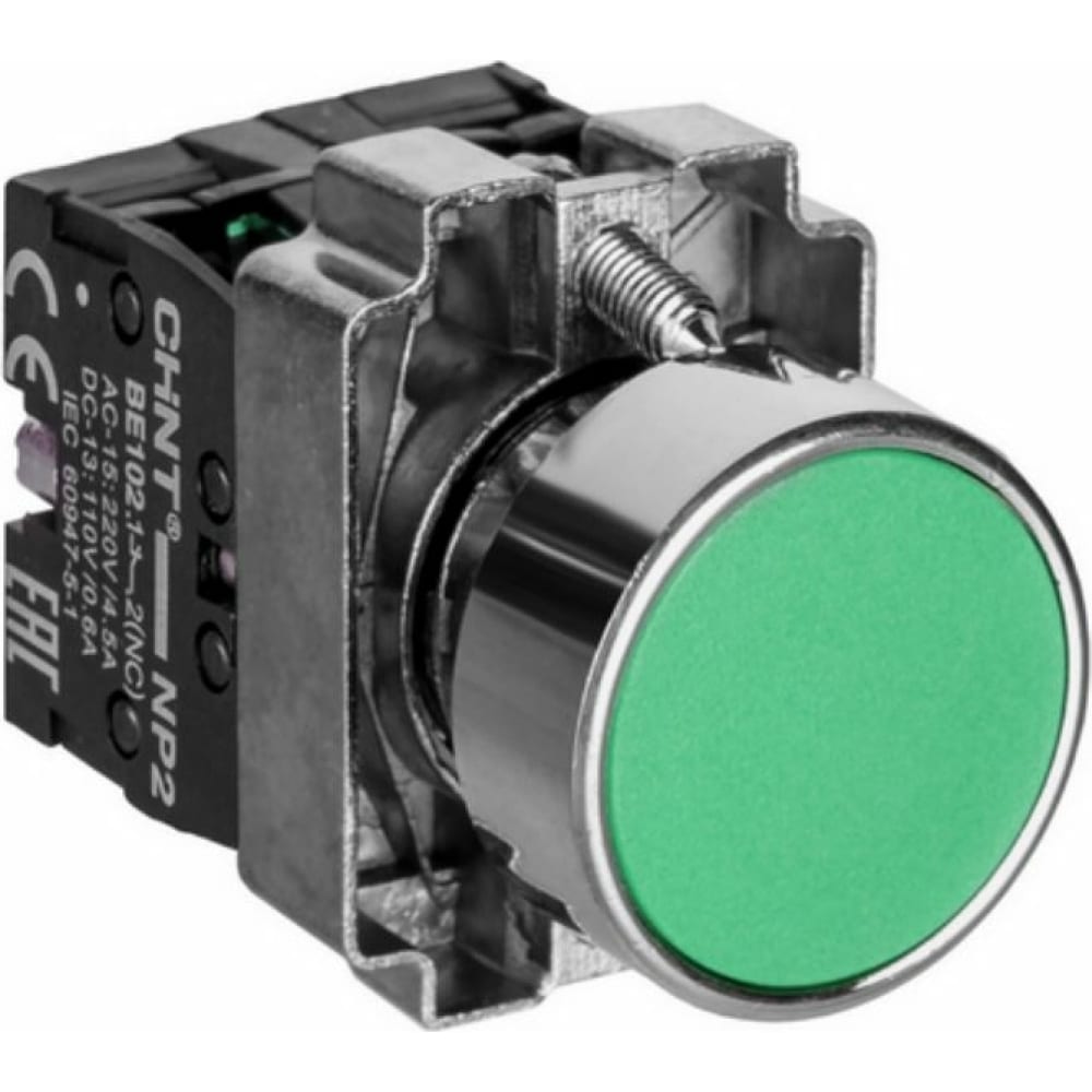 

CHINT Кнопка управления NP2-BA31 без подсветки зел. 1НО IP40 574842, Зеленый