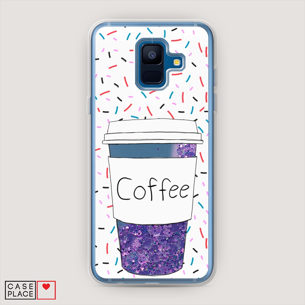 

Чехол Awog на Samsung Galaxy A6 2018 "Coffee прозрачный стакан", Разноцветный, 25992-1