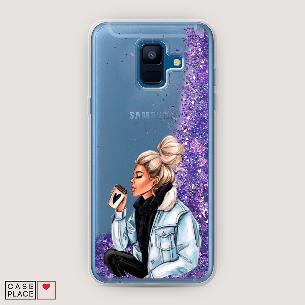 

Чехол Awog на Samsung Galaxy A6 2018 "Cute girl", Разноцветный, 25992-1