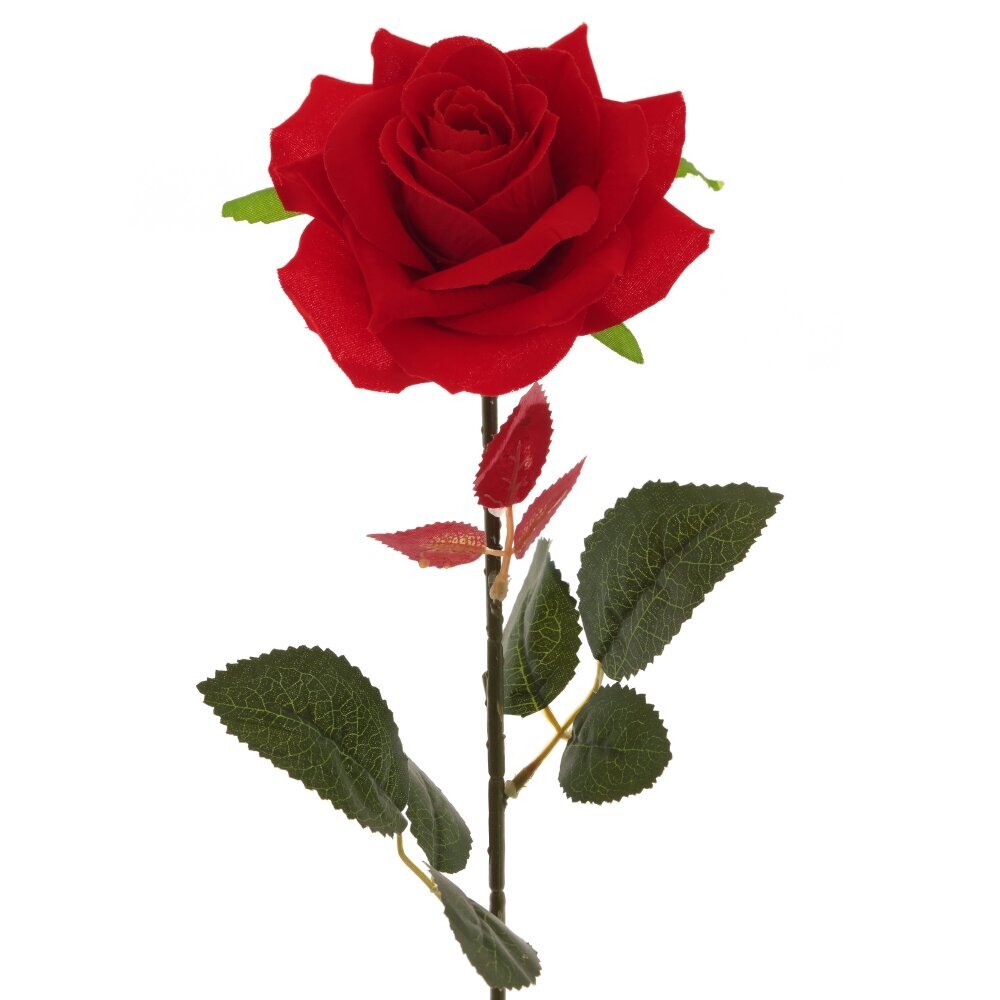 Цветок искусственный Flando Роза 16x10x68 см 262095 Красный