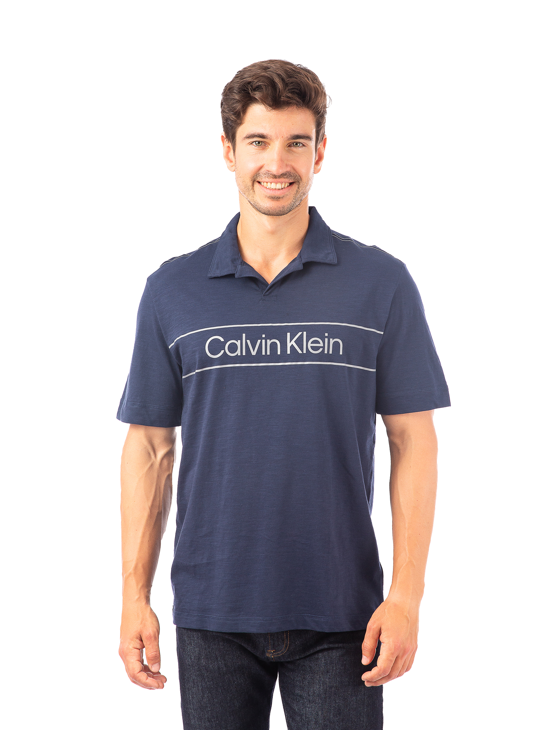 Футболка унисекс Calvin Klein 40IC420 синяя M 6451₽