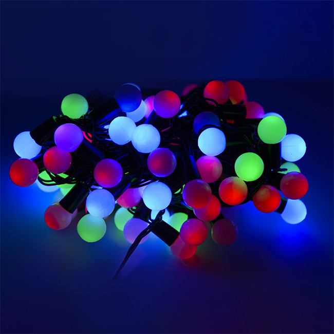 Световая гирлянда новогодняя Сигнал Шарики SE-BL-10100M 10 м разноцветный/RGB