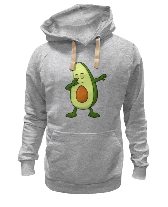 

Худи унисекс Printio Avocado dab серое S, Серый, Avocado dab