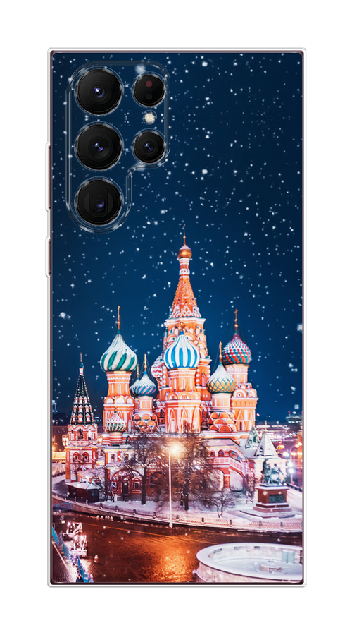 

Чехол Homey на Samsung Galaxy S22 Ultra "Москва 1", Коричневый;синий;белый, 2104050-1