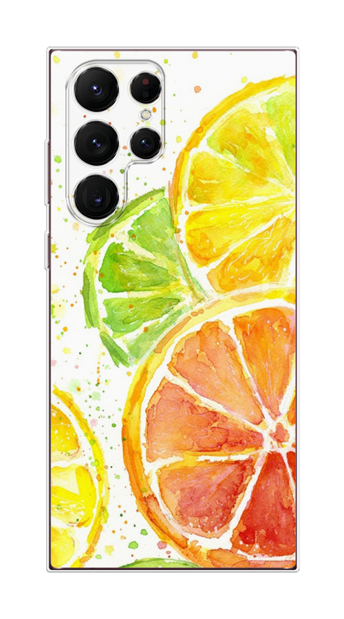 

Чехол Homey на Samsung Galaxy S22 Ultra "Цитрусовые", Белый;желтый;красный;зеленый, 2104050-1