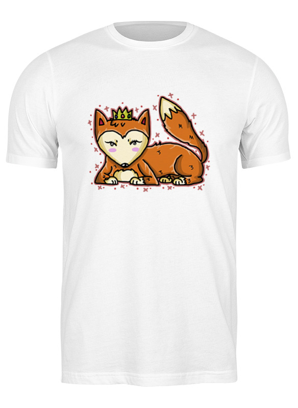 

Футболка мужская Printio Лисичка белая 3XL, Белый, Лисичка