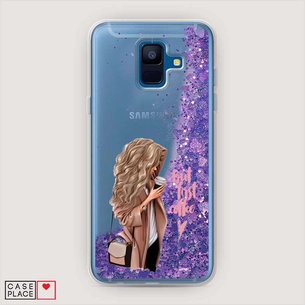 

Жидкий чехол с блестками "Звездный единорог" на Samsung Galaxy A52, Звездный единорог