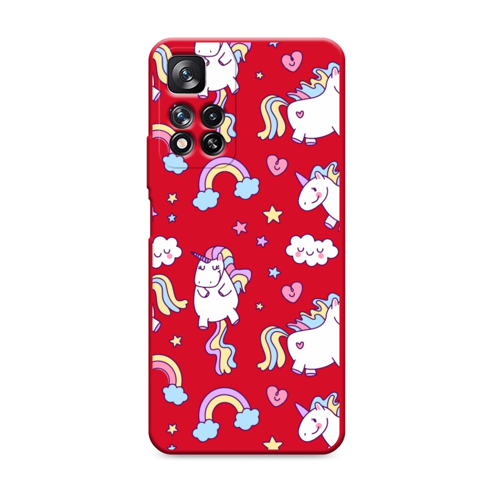 

Матовый силиконовый чехол "Sweet unicorns dreams" на Xiaomi Redmi Note 11 Pro Plus, Sweet unicorns dreams