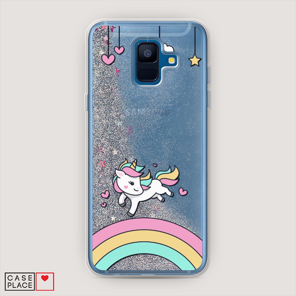 

Чехол Awog на Samsung Galaxy A6 2018 "Единорог на радуге", Разноцветный, 25991-1