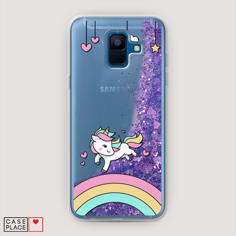 

Чехол Awog на Samsung Galaxy A6 2018 "Единорог на радуге", Разноцветный, 25992-1