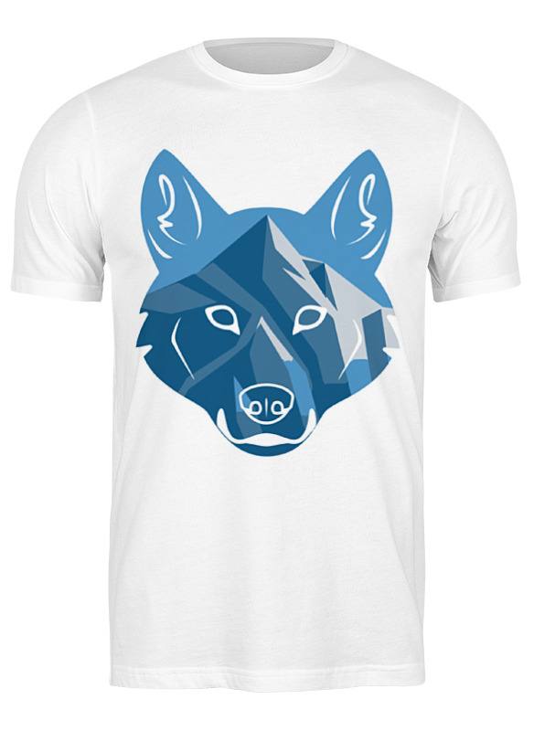 

Футболка мужская Printio Волк (wolf) белая 3XL, Белый, Волк (wolf)