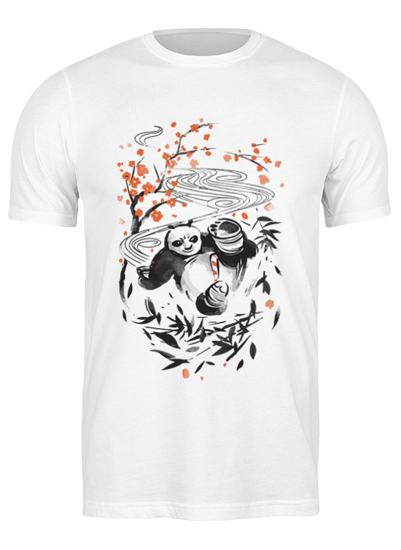 

Футболка мужская Printio Панда (panda) белая 3XL, Белый, Панда (panda)