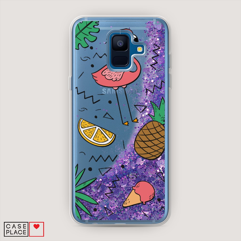 

Чехол Awog на Samsung Galaxy A6 2018 "Гавайский фон", Разноцветный, 25992-1