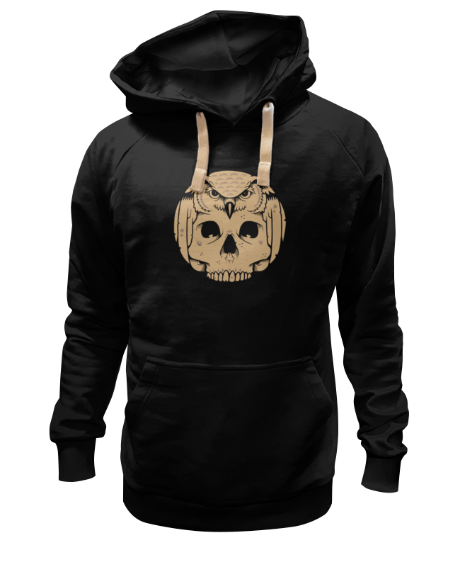 

Худи унисекс Printio Owl scull / сова с черепом черное 3XL, Черный, Owl scull / сова с черепом