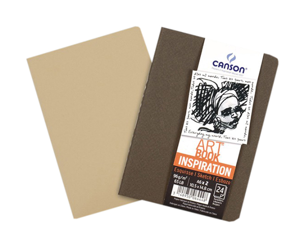 

Блокнот для графики Canson Art Book Inspiration 10,5х14,8 см 24 л 2 шт, каштан