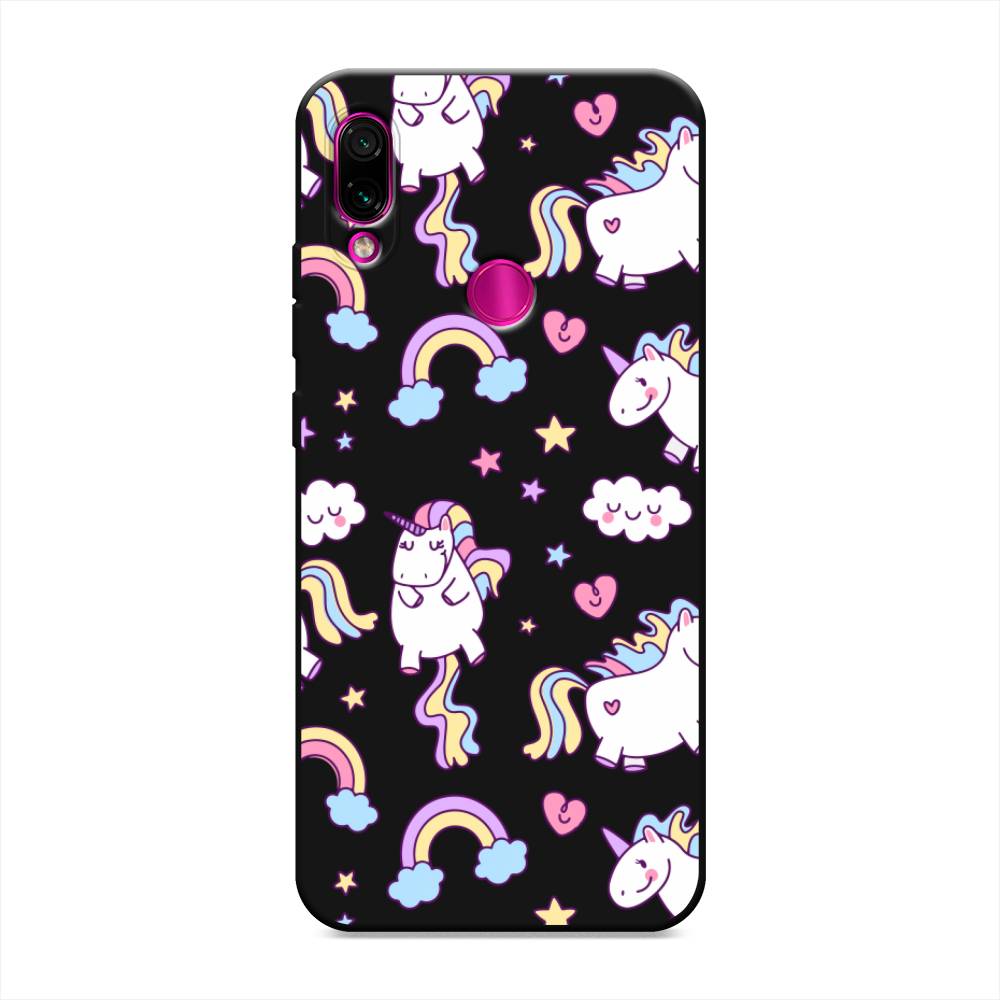 

Матовый силиконовый чехол "Sweet unicorns dreams" на Xiaomi Redmi Note 7, Sweet unicorns dreams