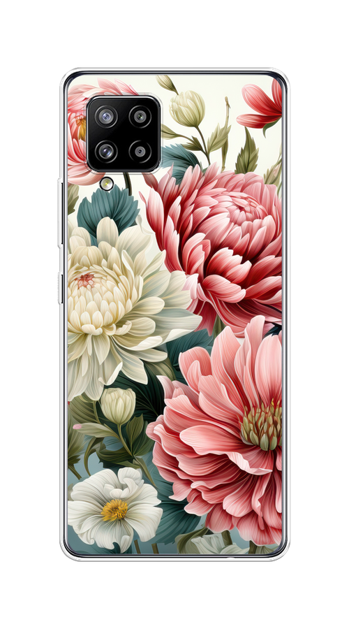 

Чехол на Samsung Galaxy A42 "Садовые цветы рисунок", Розовый;зеленый;белый, 2101750-1
