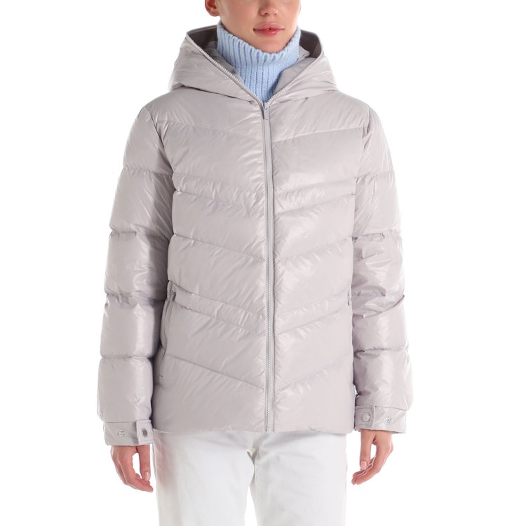 

Пуховик женский Maison David MLY012 серый L, MLY012